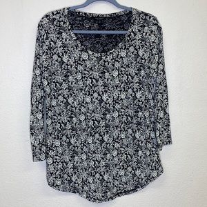 Lucky Brand Floral Top Size Medium